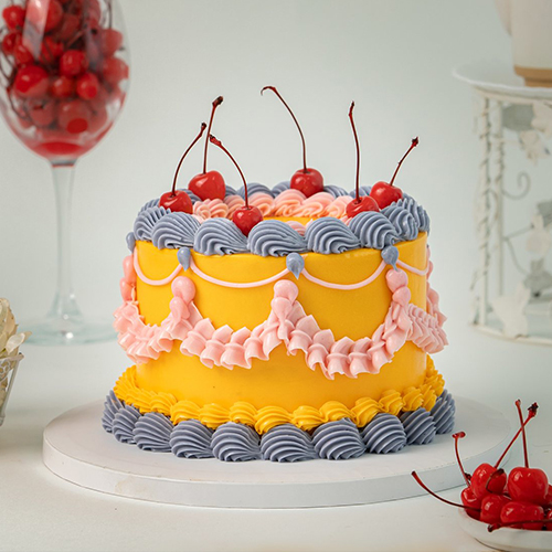 Orange Vintage Cake
